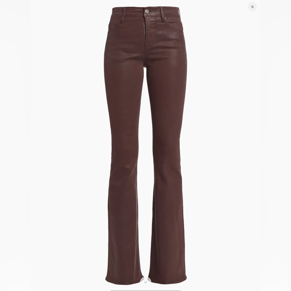 FRAME LE HIGH FLARE CHOCOLATE COATED